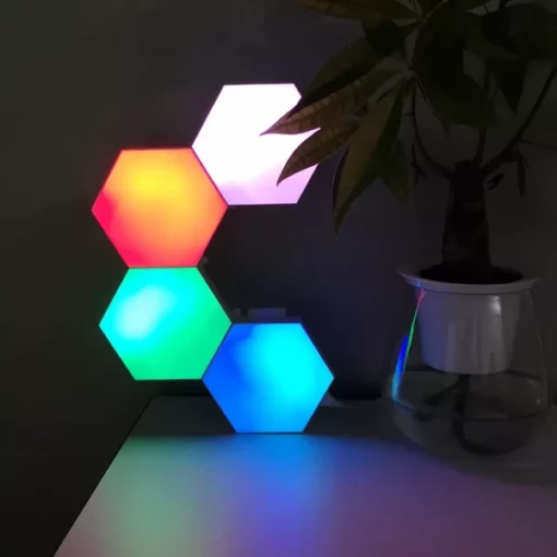 Multicolor Touch Sensitive Hexagon Lights para sa Wall, Room, ug Office