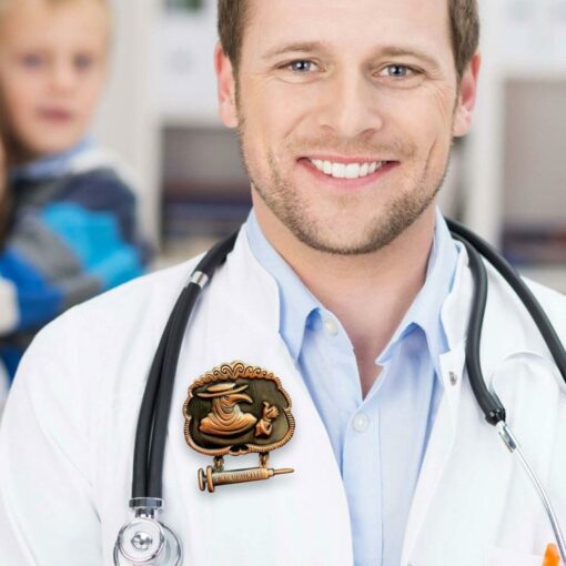 Men's Brooch Plague Doctor Pin