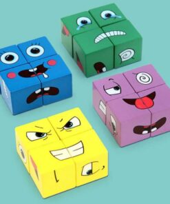 Matching Face Changing Building Block Puzzle