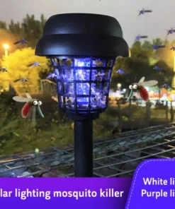 Outdoor Solar-Powered LED Mosquito Killer Lamp
