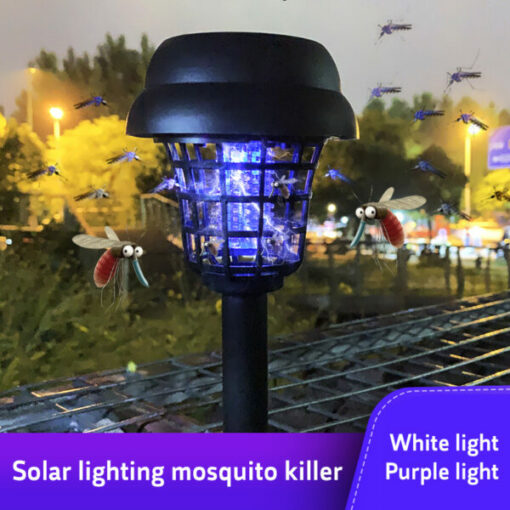 Zewnętrzna zasilana energią słoneczną lampa LED Mosquito Killer