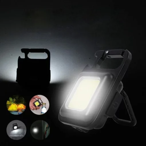 Rechargeable Multifunctional Portable LED Ua Haujlwm Lub Teeb