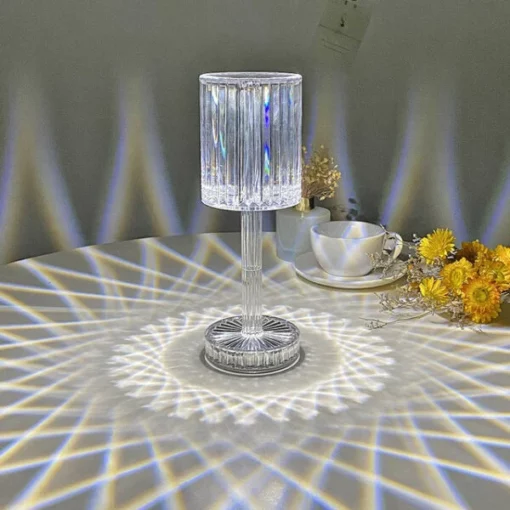 Smart krystal bordlampe