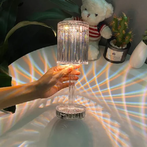 Intelligens kristály asztali lámpa