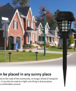 Outdoor Solar-Powered LED Mosquito Killer Lamp