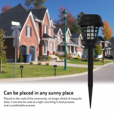 Outdoor Solar-Powered LED Mosquito Killer Lamp