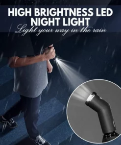 Adjustable Rotating Umbrella With Flashlight