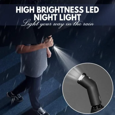Adjustable Rotating Umbrella With Flashlight