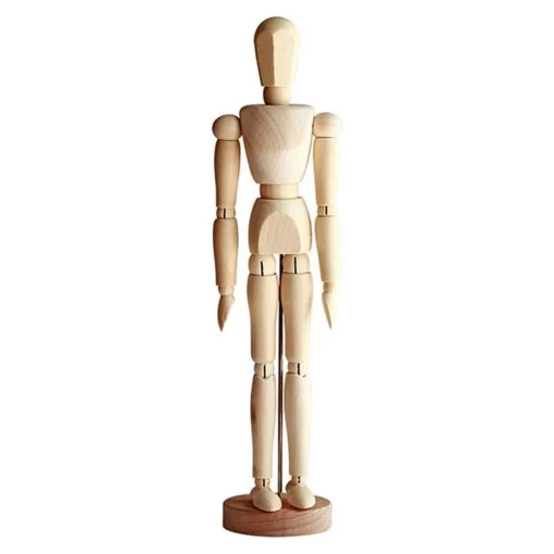 Drvena figurica lutke za ljudski crtež za crtanje baze tijela