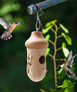 Wooden Hummingbird House