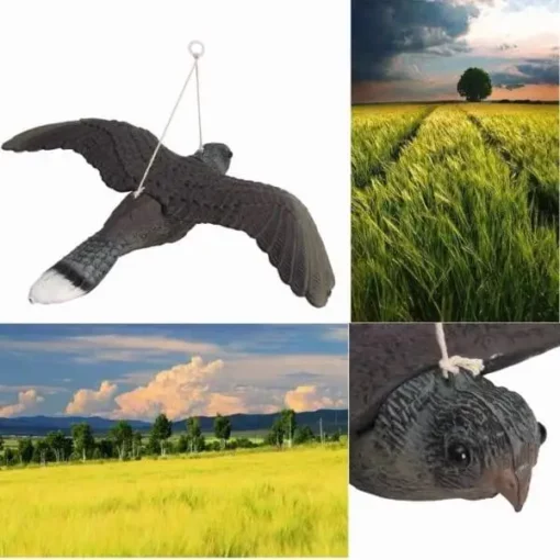 Летачка вештачка птица за контрола на штетници на фармата