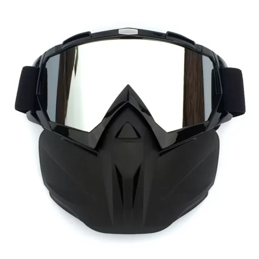 Motorradbrillen mit Gesichtsmaske