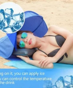 Foldable Beach Face Tent Umbrella And Air Cushion