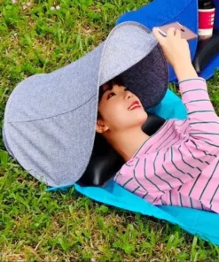 Foldable Beach Face Tent Umbrella And Air Cushion