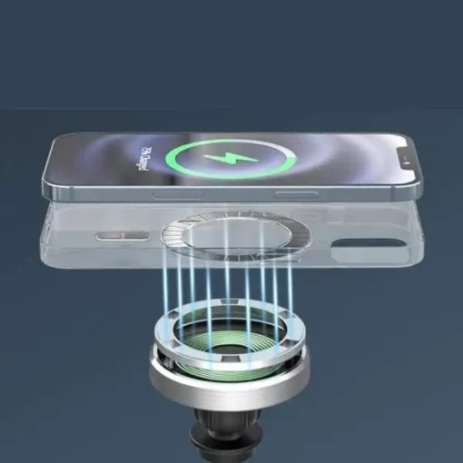 Magnéitescht Wireless Car Charger fir iPhone