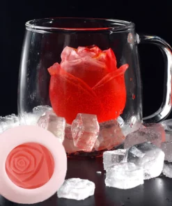 3D Rose Shape Ice Cube Mold