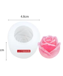 3D Rose Shape Ice Cube Mold