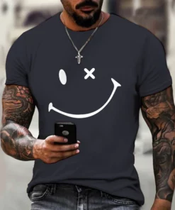 Men's T-Shirt 3D Print Graphic Optical Illusion Plus Size Short Sleeve Casual Tops