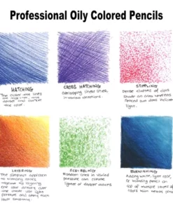 Portable Colored Pencils Set