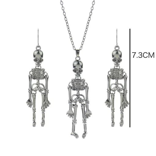 Retro Skeleton Txiv neej Necklace