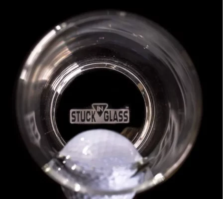 Ball Stuck In Glass Beer Mug