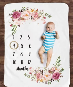 Baby Monthly Milestone Blanket