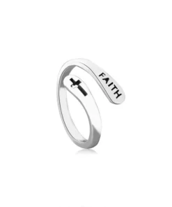 Women’s Copper Cross Faith Ring