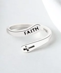 Women’s Copper Cross Faith Ring