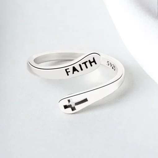 Дамски пръстен с меден кръст на вярата