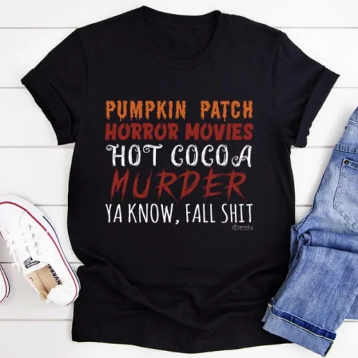Pumpkin Patch Horror Filmek Hot Cocoa Tee
