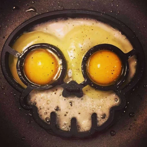 Food Grade Silicone Skull Mold Shapeed Egg Frying