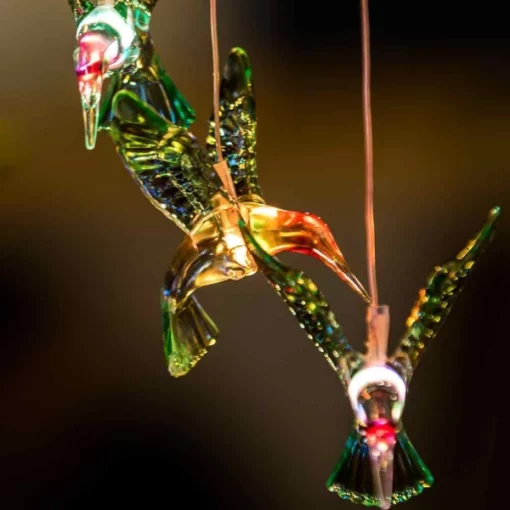 Dangling Hummingbird Solar Lights សម្រាប់ការតុបតែងខាងក្នុង និងខាងក្រៅ