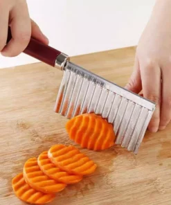 Wavy Crinkle Cutter Knife Vegetable Slicer