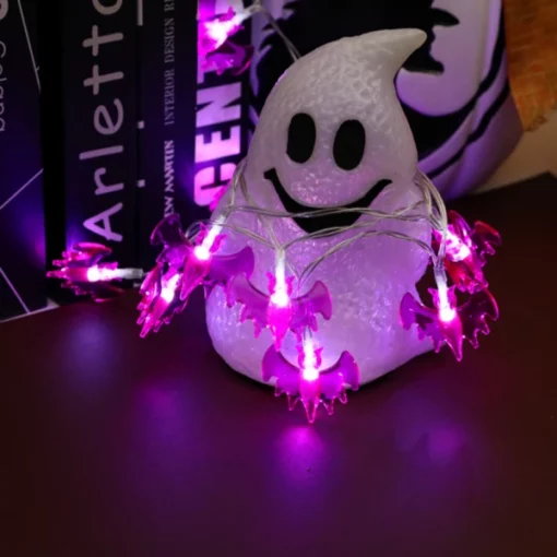 Spooky Halloween Bat String Lights