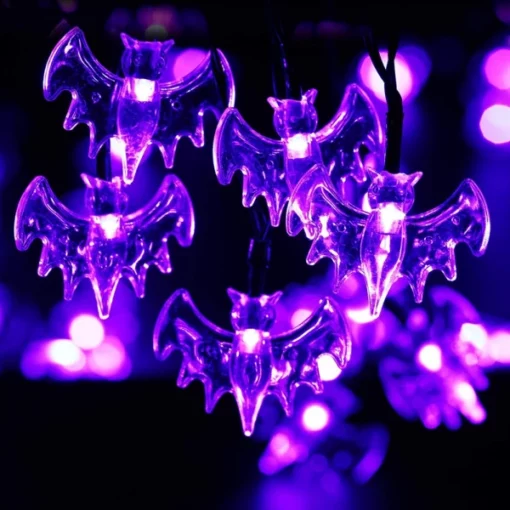 Fahazavana mahatahotra Halloween Bat String Lights