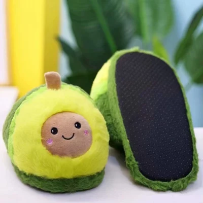 Cute Avocado Slippers For Women & Kids