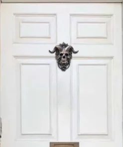 Horned Skull Door Knocker