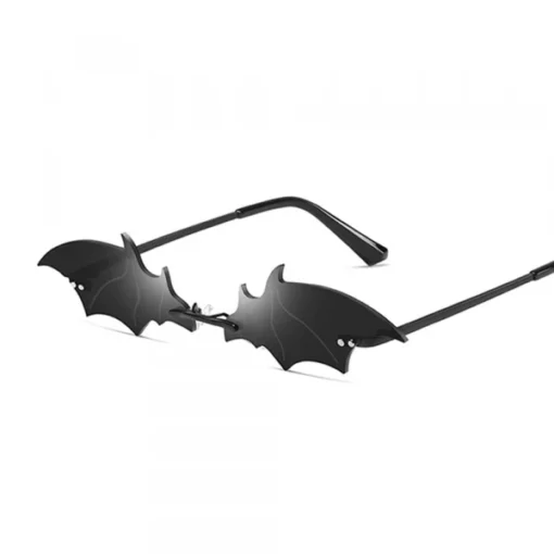 Eenzegaarteg Vintage gotesch Bat Wing Sonnebrëller