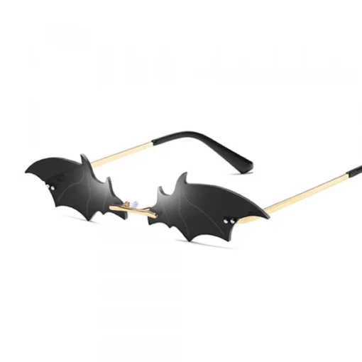 Унікальныя вінтажныя гатычныя сонцаахоўныя акуляры Bat Wing