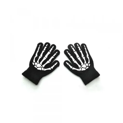Svetleče v temi realistične skeletne rokavice za noč čarovnic