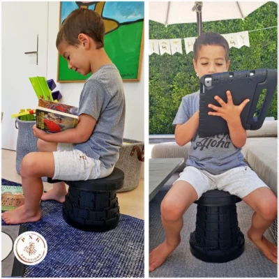 Portable Retractable Stool For Indoor and Outdoor Use