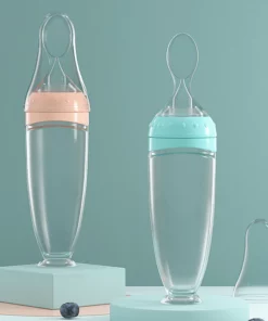 Silicone Squeeze Feeding Spoon