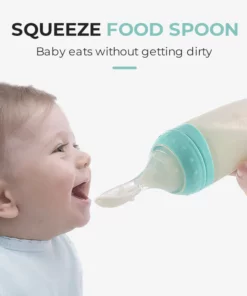 Silicone Squeeze Feeding Spoon