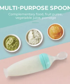 Silicone Squeeze Feeding Spoon