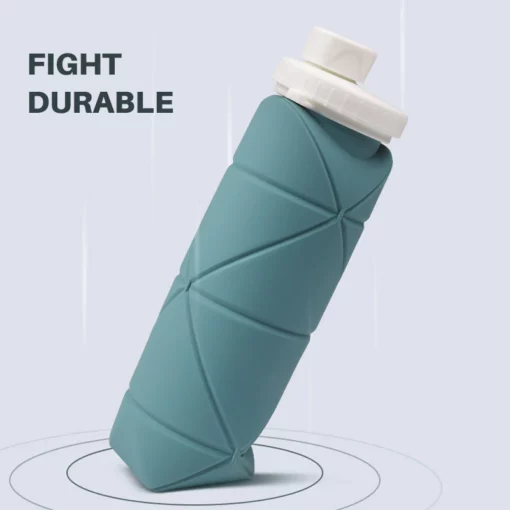 Bottiglia d'acqua pieghevole in silicone
