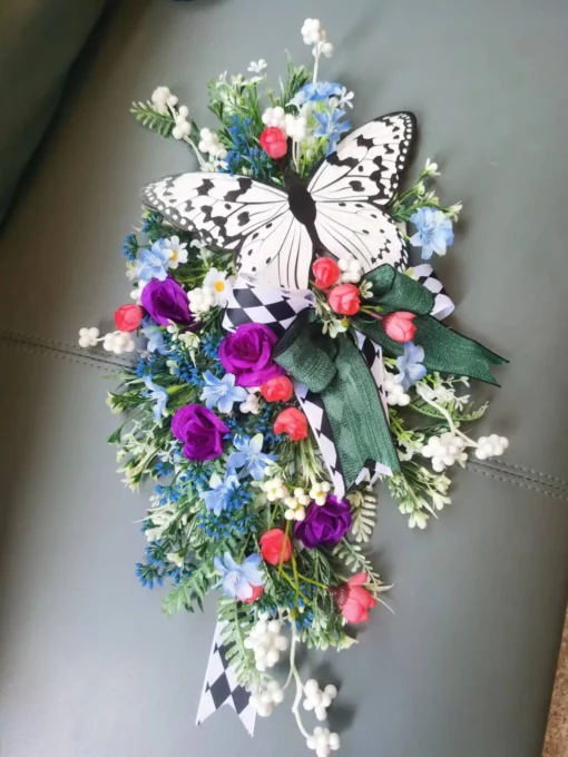 Waridi Butterfly Wreath