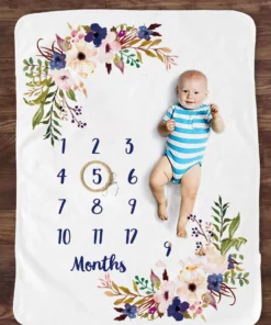 Baby Monthly Milestone Blanket