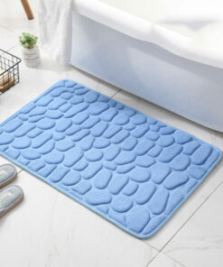 Cobblestone Embossed Bathroom Bath Mat