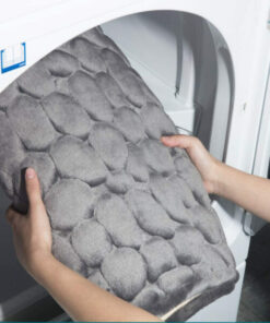 Cobblestone Embossed Bathroom Bath Mat