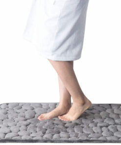 Cobblestone Embossed Bathroom Bath Mat